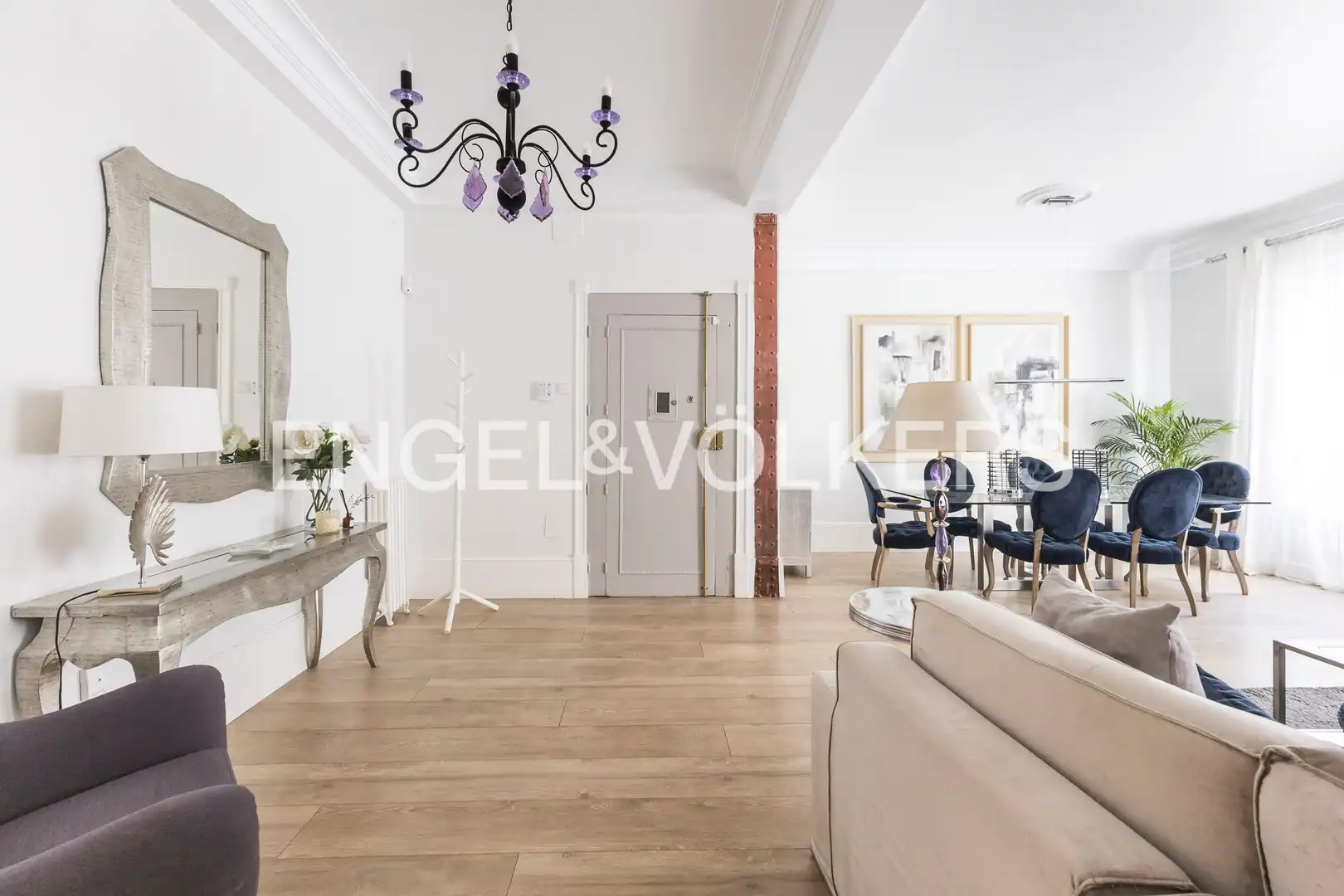 Esszimmer von Wohnung zur Miete in Madrid mit Klimaanlage, Heizung und Möbliert