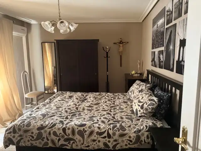 Bedroom of Flat for rent in Puertollano  with Air Conditioner, Heating and Furnished
