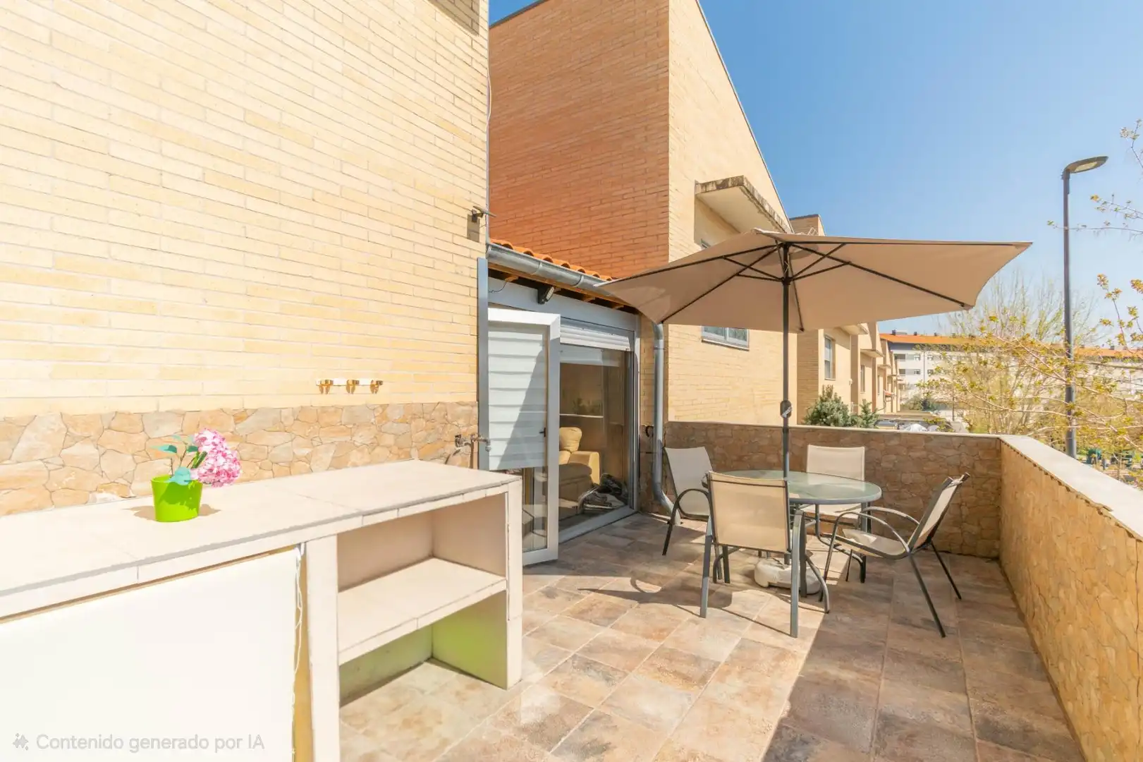 Terrassa de Casa adosada en venda en Beriáin amb Calefacció, Jardí privat i Terrassa