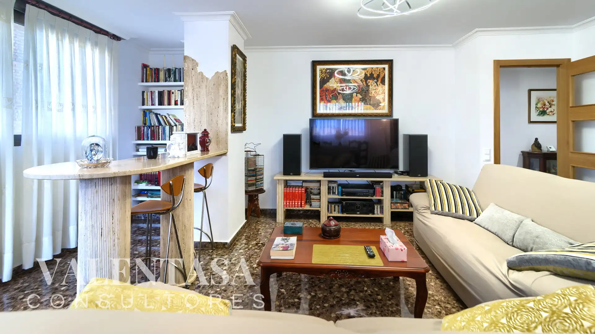 Sala de estar de Piso en venta en Valencia con Aire acondicionado, Calefacción y Amueblado