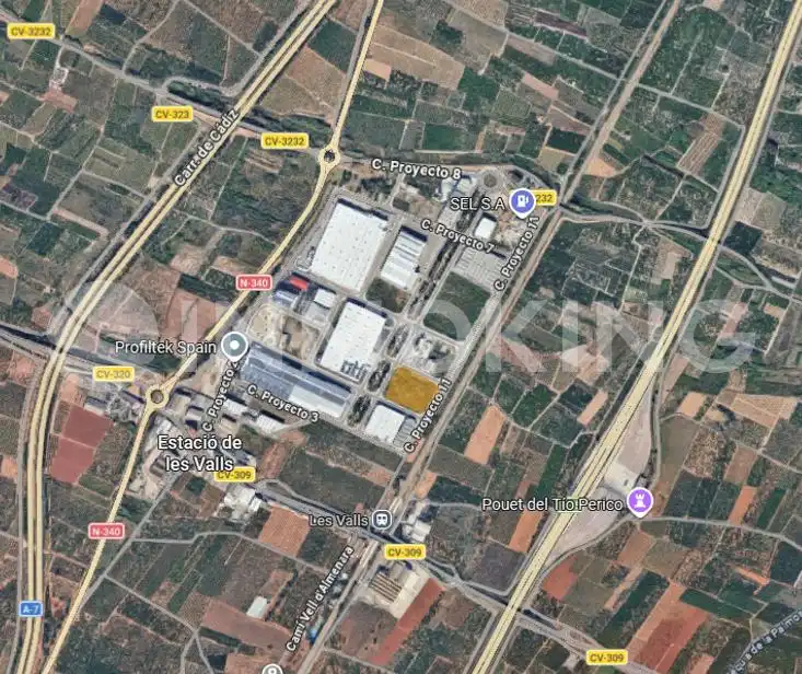 Vista exterior de Terreny industrial en venda en Quartell