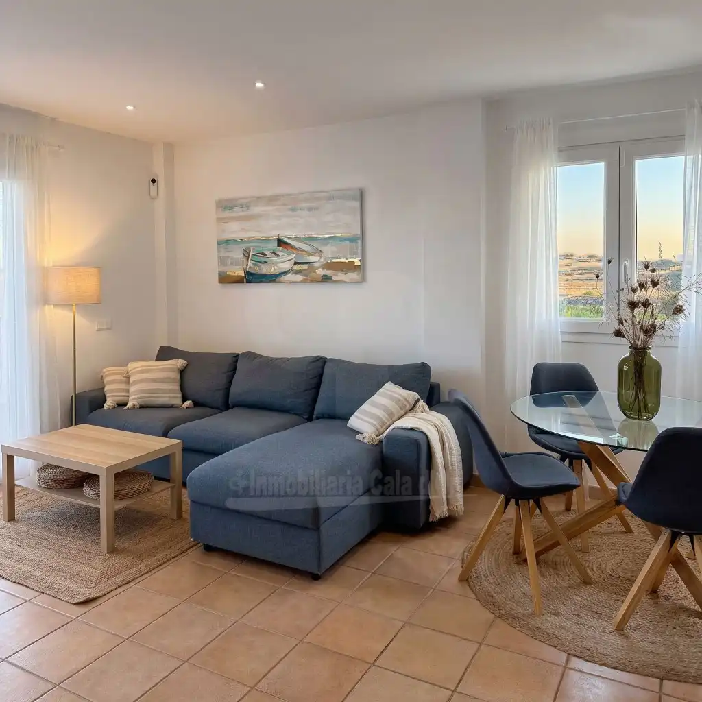 Sala d'estar de Apartament en venda en Santanyí amb Aire condicionat, Calefacció i Jardí privat