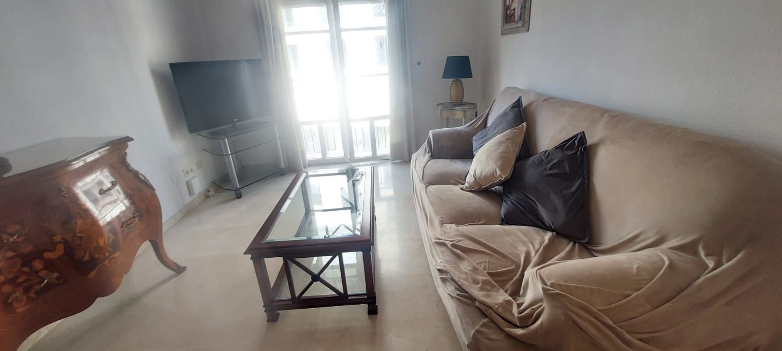 Sala d'estar de Pis de lloguer en Málaga Capital amb Aire condicionat, Calefacció i Moblat