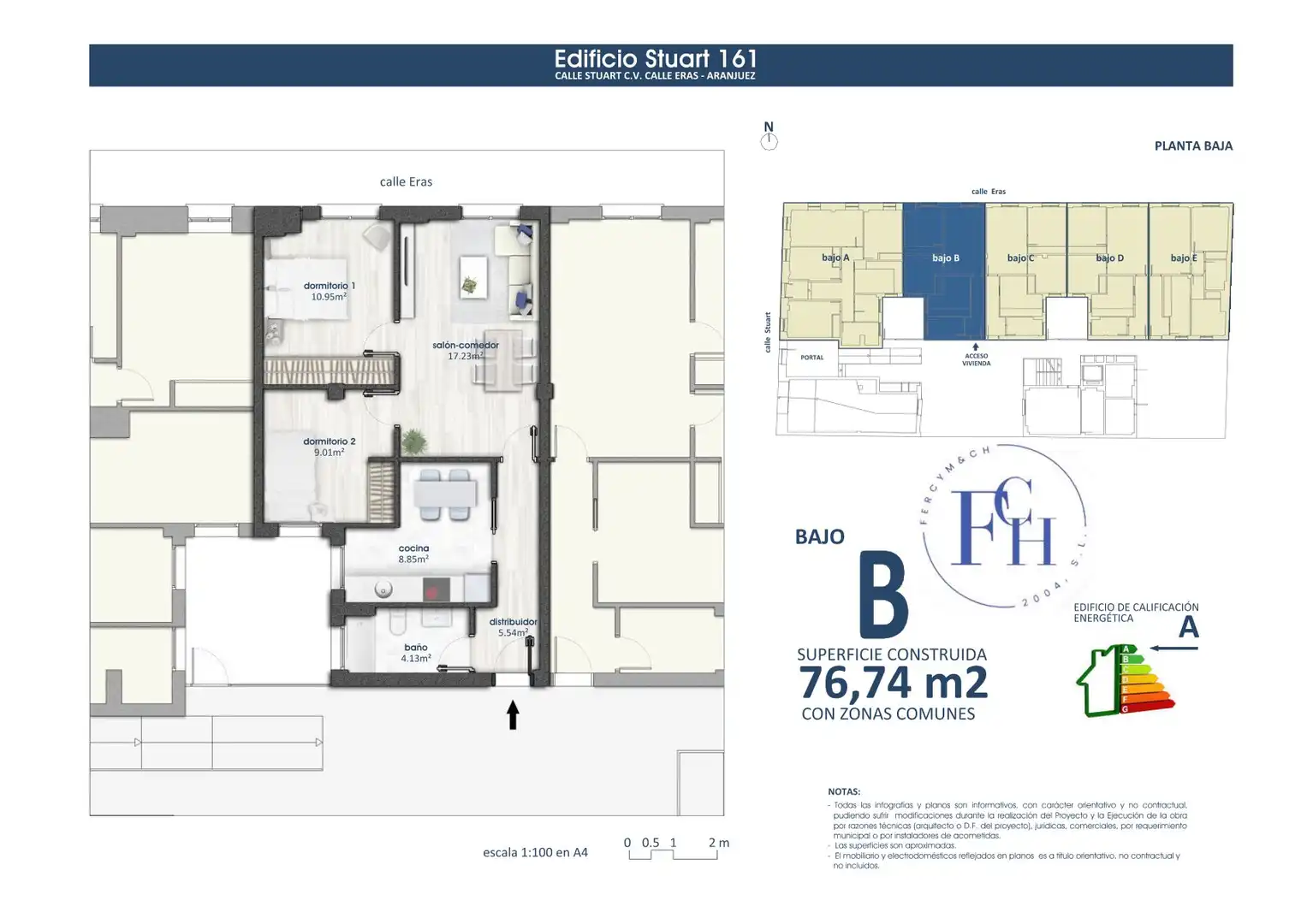Appartamento con ascensore in vendita a Calle de Stuart 161, imagen 4