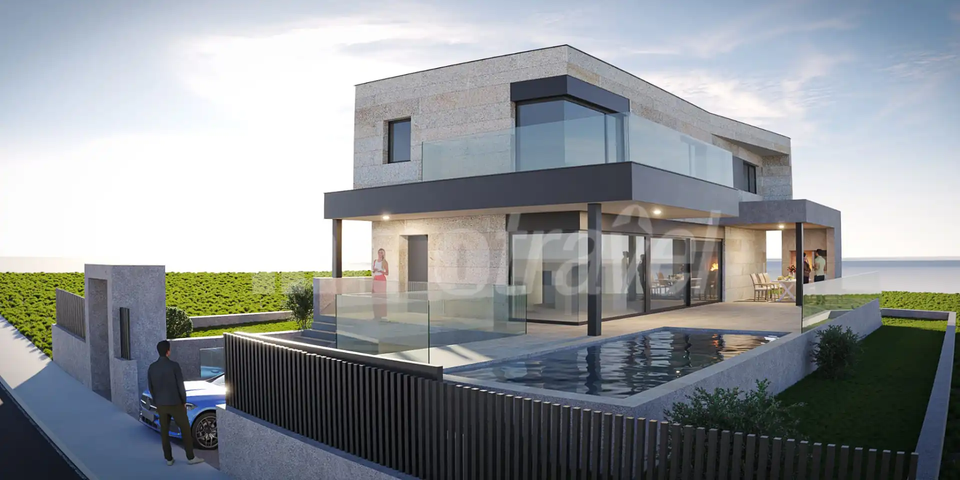 Terraza de Residencial en venta en Sanxenxo