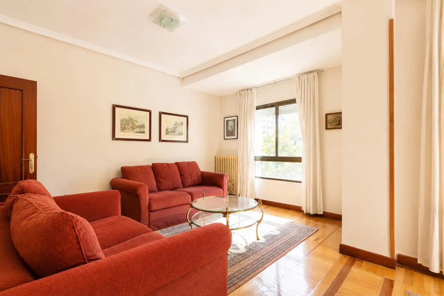 Sala de estar de Piso de alquiler en Madrid con Aire acondicionado, Calefacción y Terraza