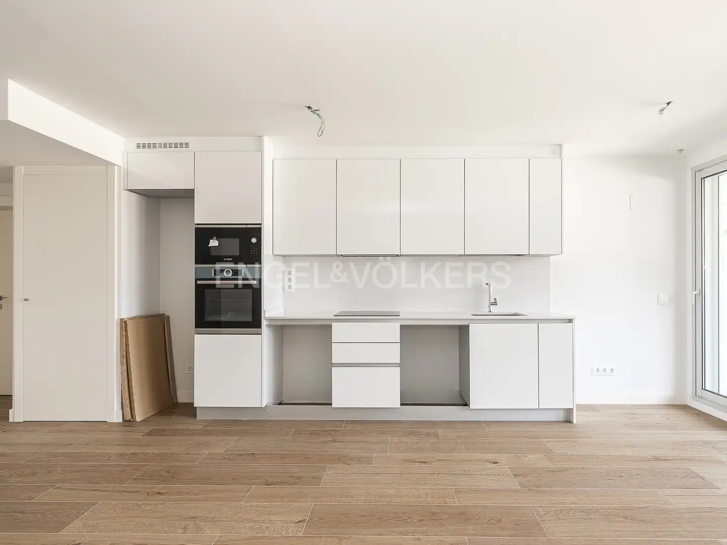 Küche von Wohnung zur Miete in Barcelona mit Klimaanlage, Heizung und Parkett