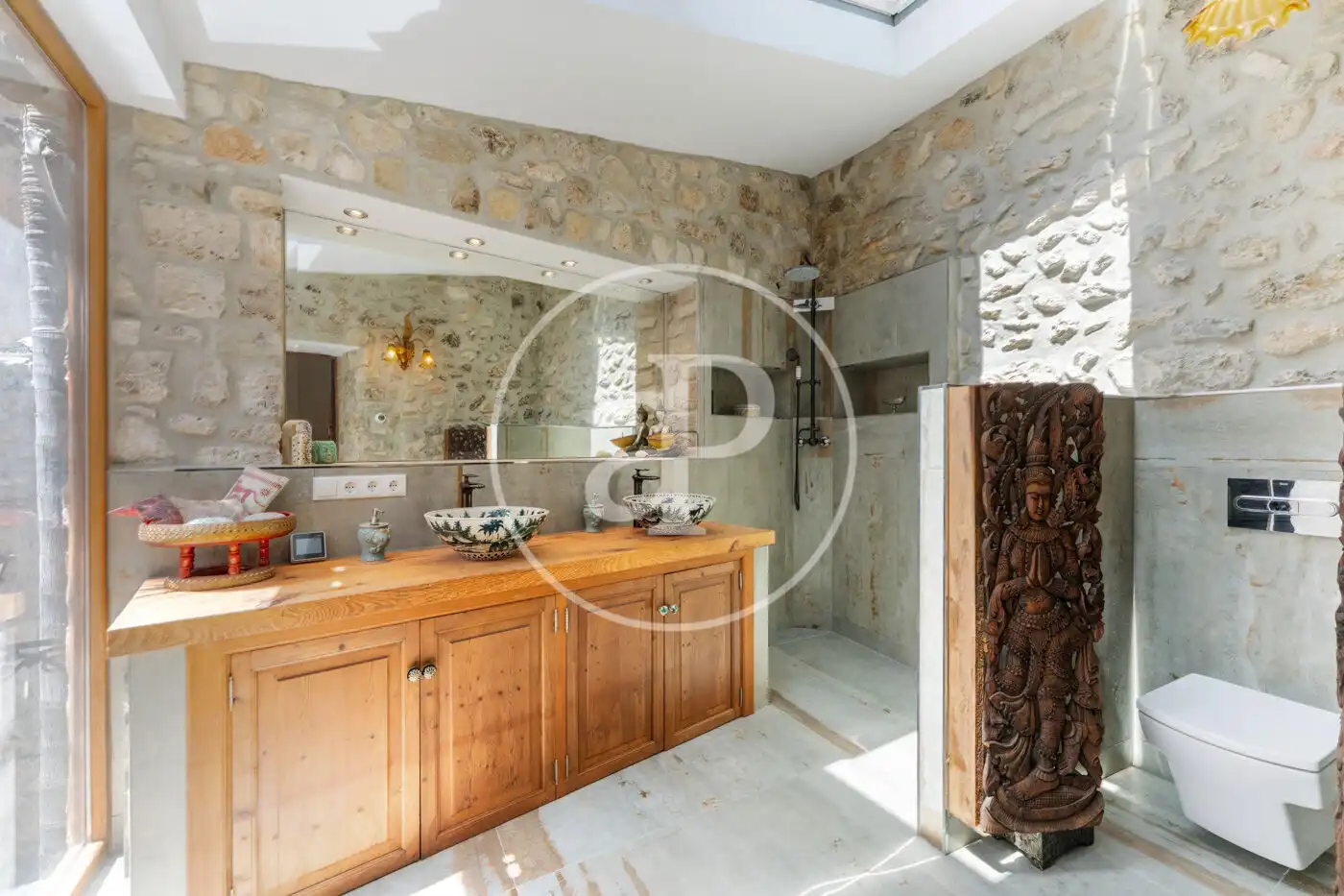 Baño de Casa adosada en venta en Mancor de la Vall con Aire acondicionado, Calefacción y Jardín privado