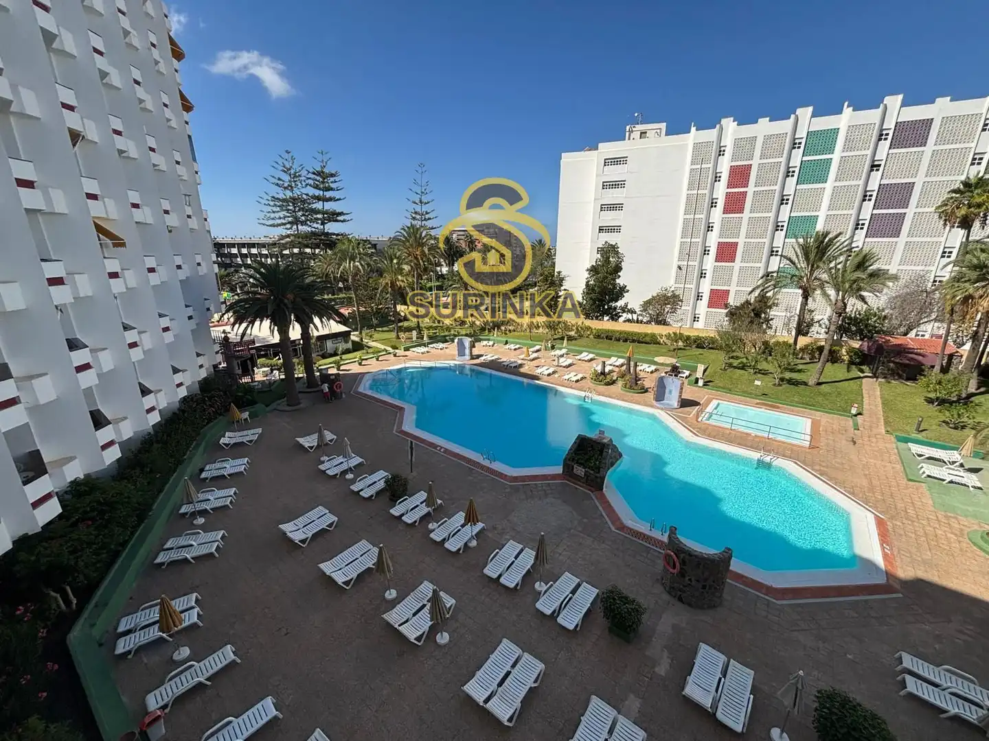 Piscina de Apartamento de alquiler en San Bartolomé de Tirajana con Terraza, Piscina y Piscina comunitaria