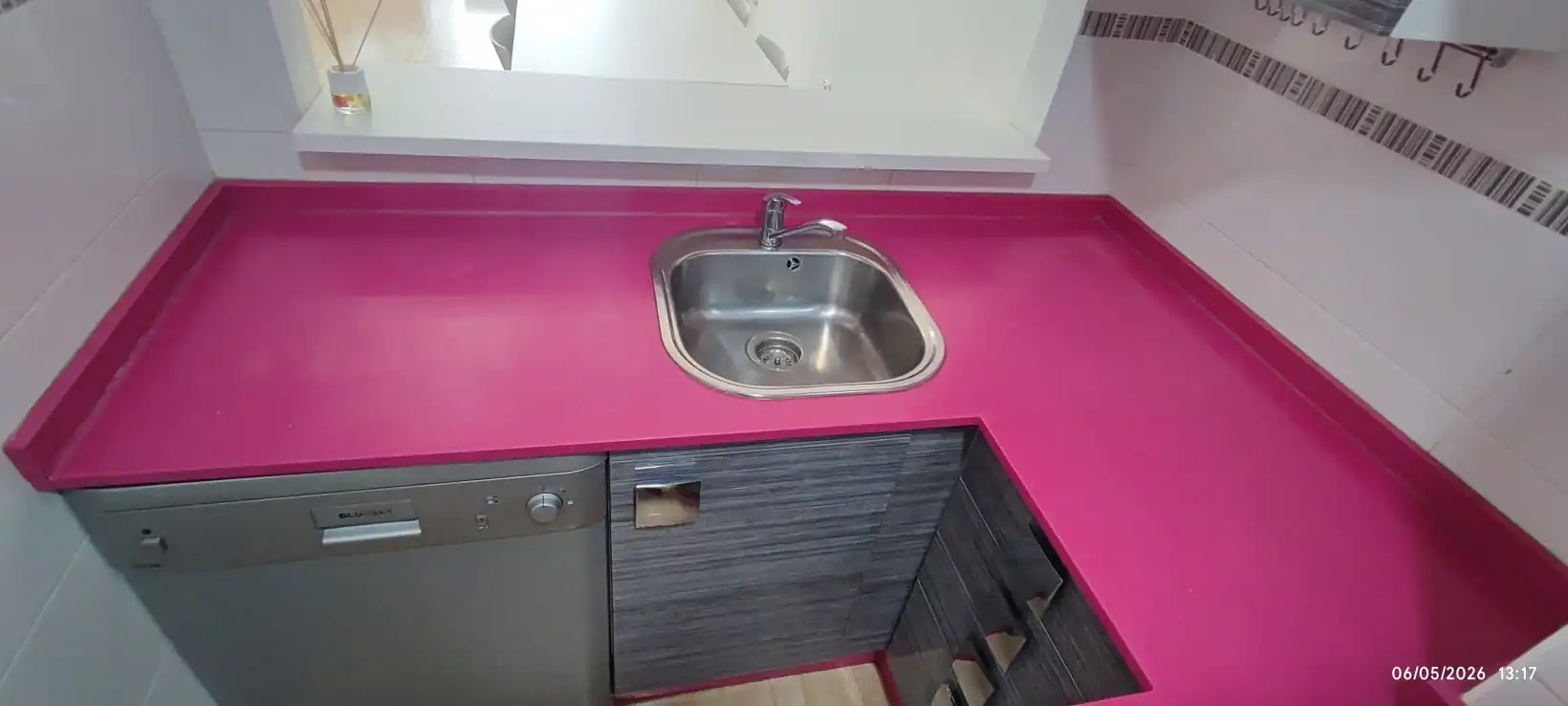 Kitchen of Flat for sale in Cartagena  with Air Conditioner and Furnished
