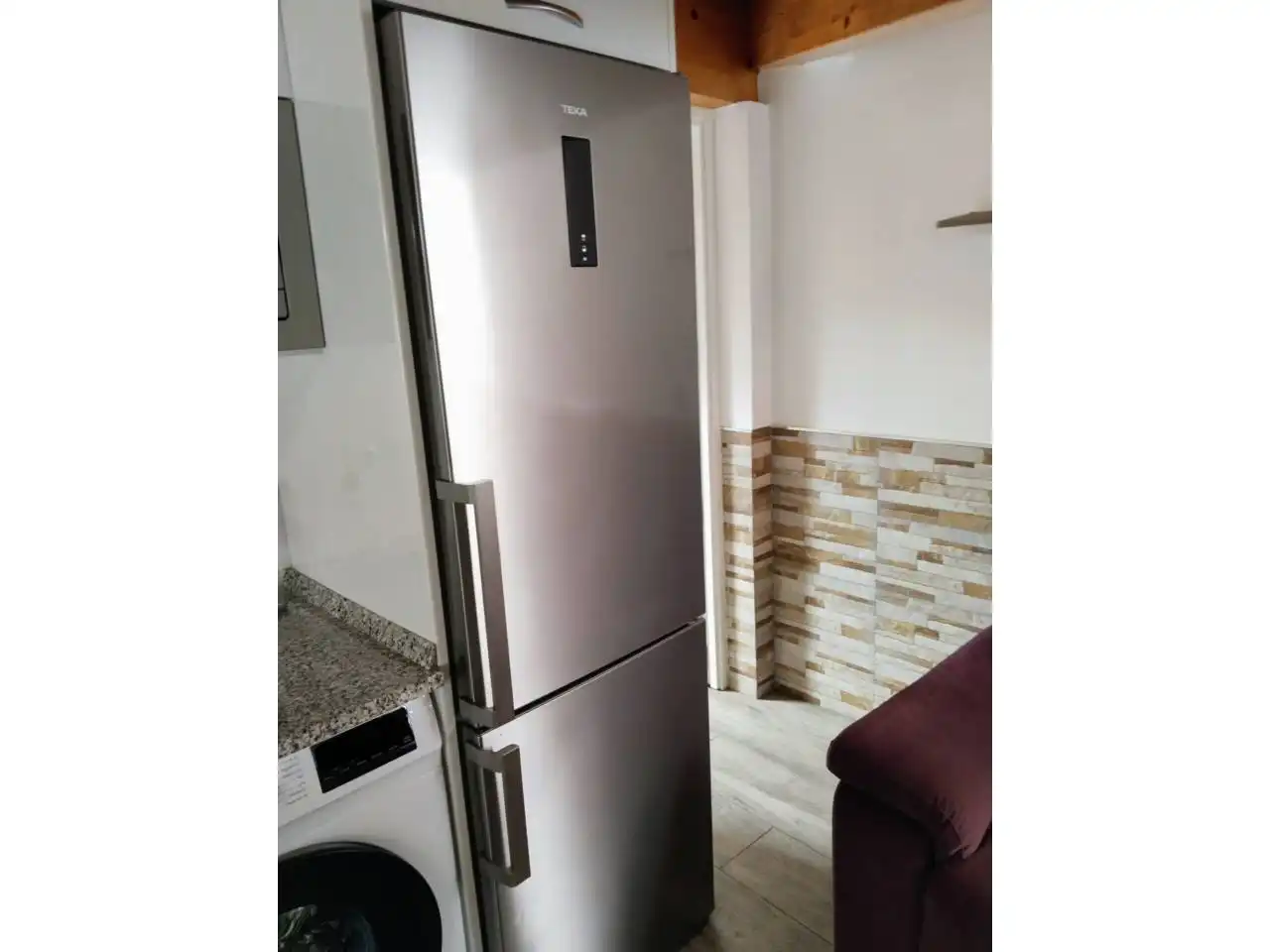Cuina de Apartament de lloguer en Burgos amb Calefacció, Parquet i Moblat