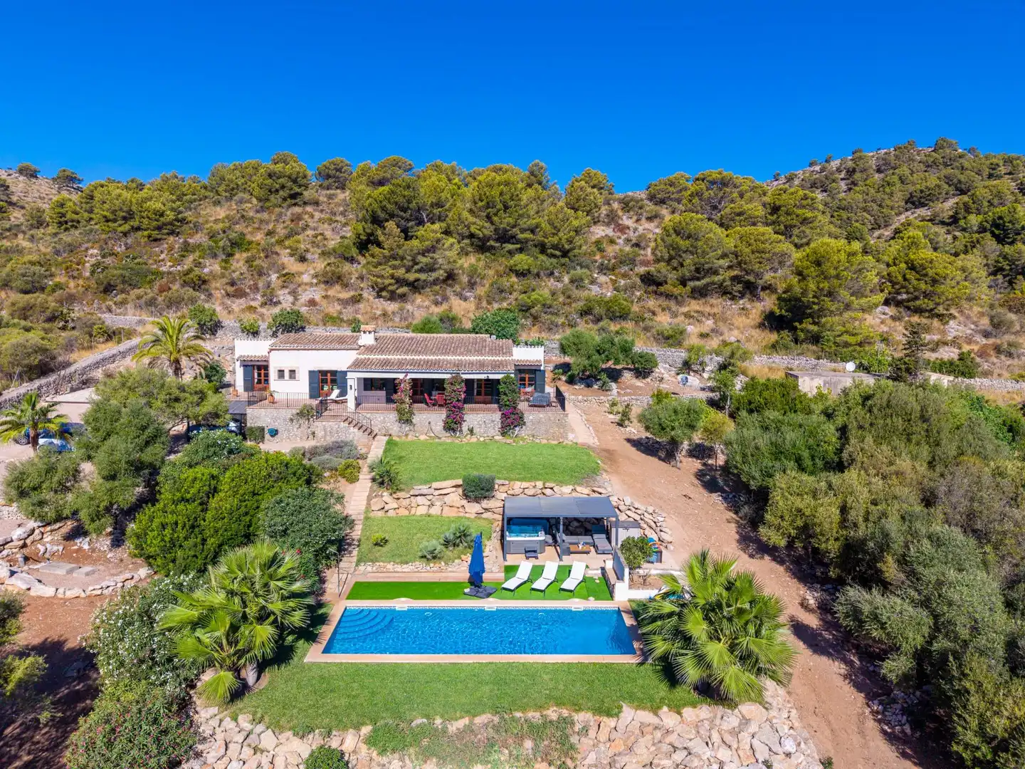 Jardín de Finca rústica en venta en Font de Sa Cala