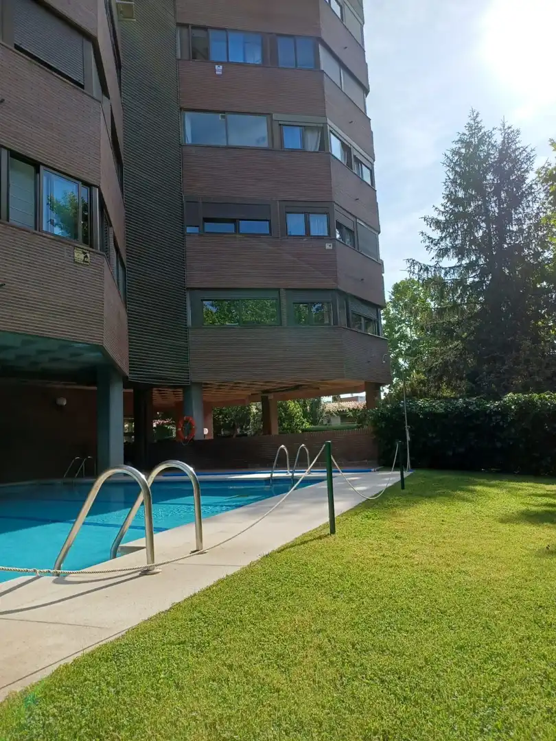 Swimming pool of Flat for rent in Madrid  with Air Conditioner, Heating and Terrace