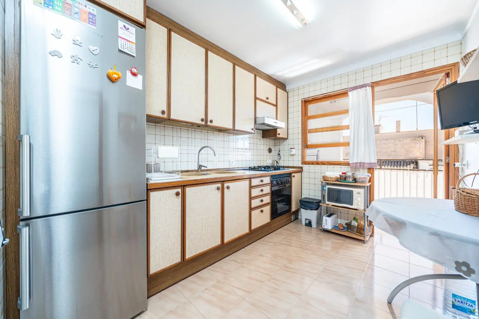 Küche von Wohnung zum Verkauf in Son Servera mit Klimaanlage, Terrasse und Möbliert