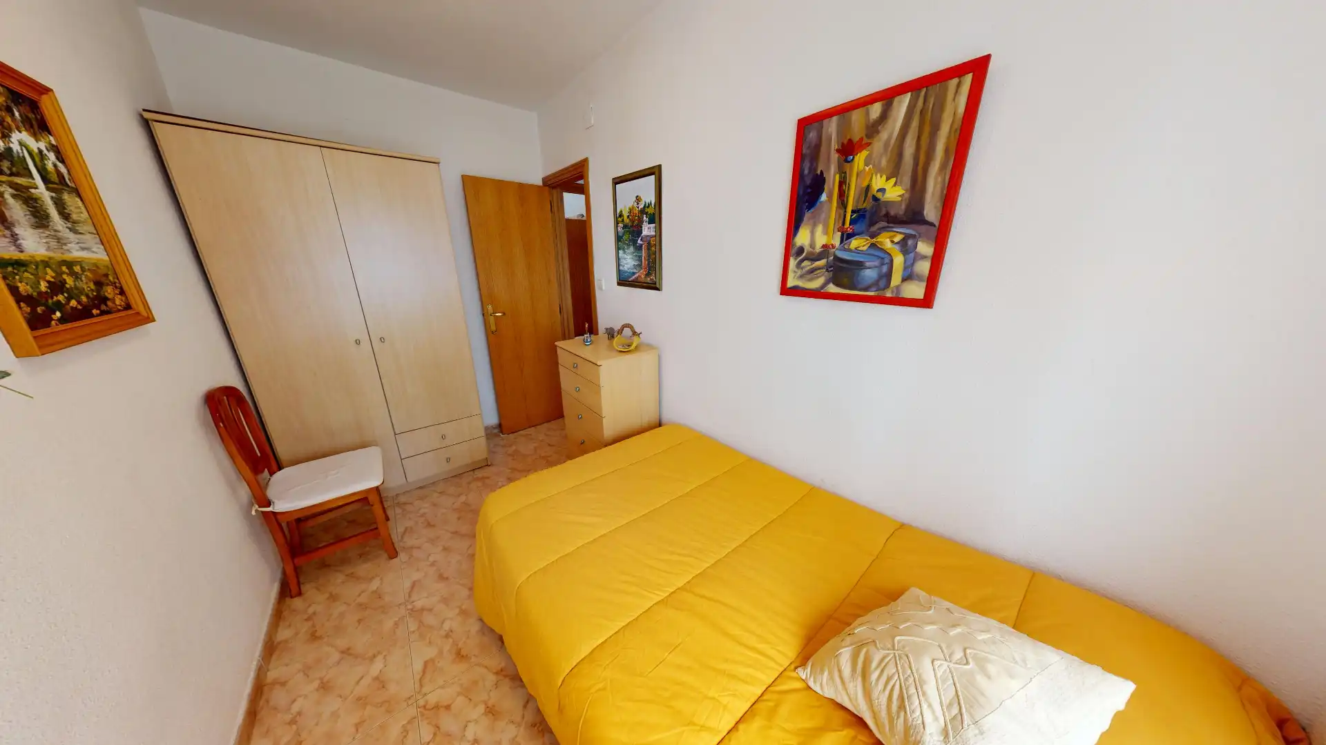 Bedroom of Flat for sale in Alicante / Alacant  with Air Conditioner, Furnished and Balcony