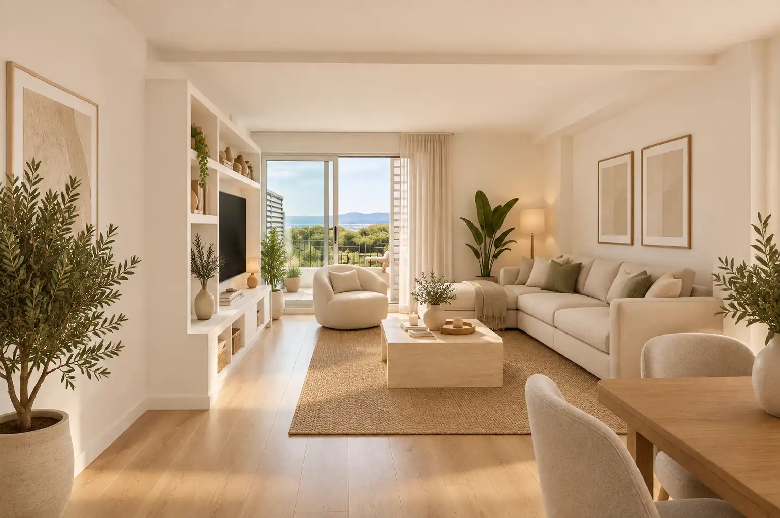 Sala de estar de Dúplex en venta en Sant Pere de Ribes con Calefacción, Jardín privado y Piscina