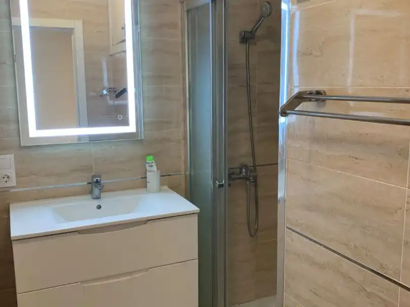 Bathroom of Flat for rent in  Palma de Mallorca  with Parquet flooring, Oven and Microwave