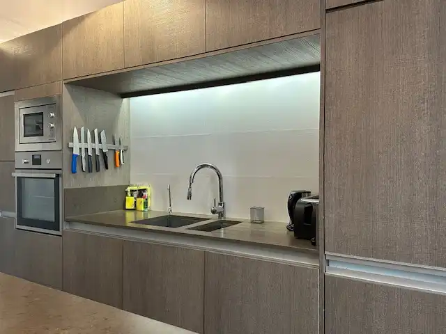 Cocina de Casa o chalet de alquiler en Barcelona con Aire acondicionado, Calefacción y Jardín privado