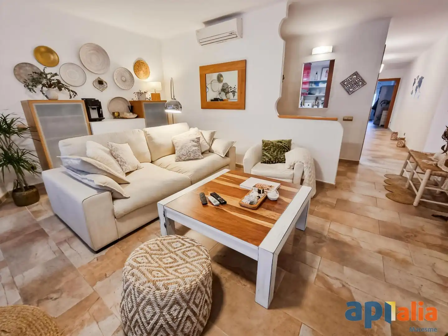 Sala de estar de Piso en venta en Mataró con Aire acondicionado