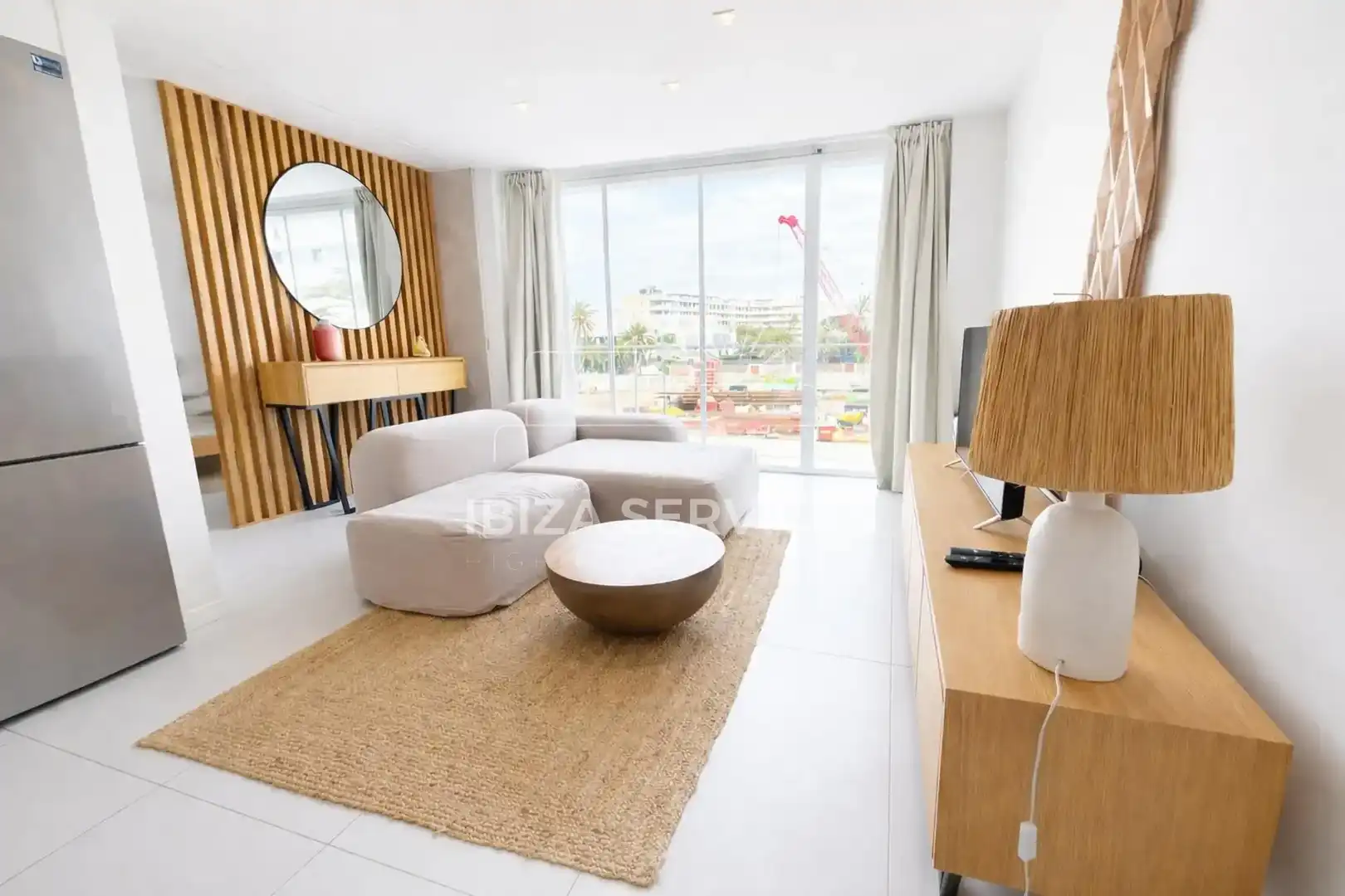 Wohnzimmer von Wohnung zur Miete in Eivissa mit Klimaanlage und Schwimmbad