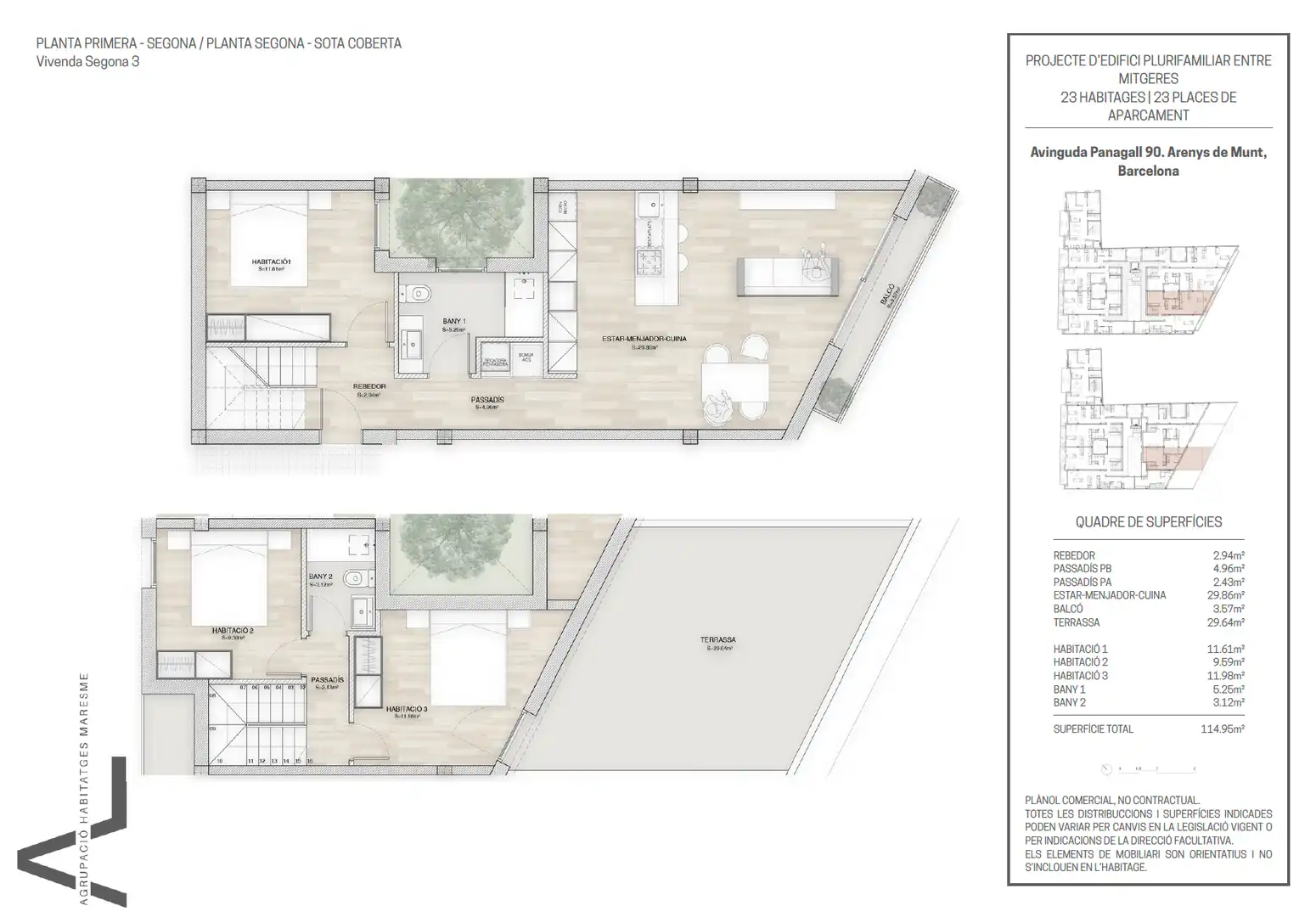 Dúplex en venta en Arenys de Munt con Aire acondicionado, Calefacción y Parquet