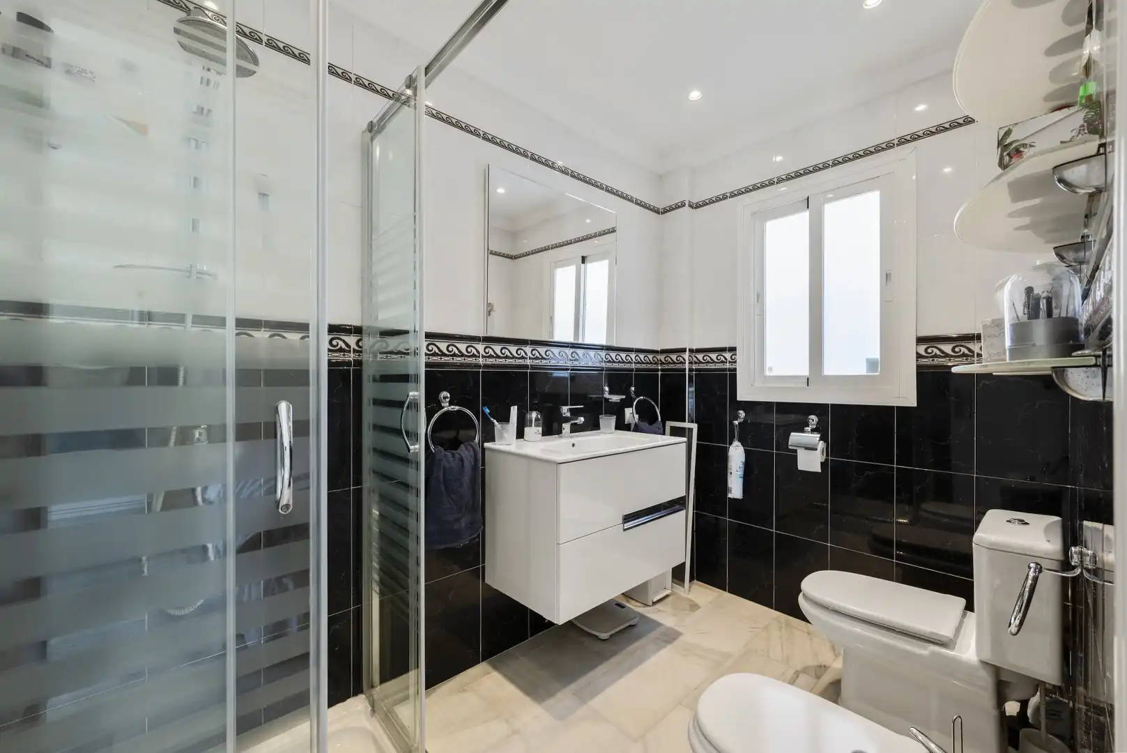 Baño de Casa o chalet en venta en Mijas con Aire acondicionado, Jardín privado y Terraza