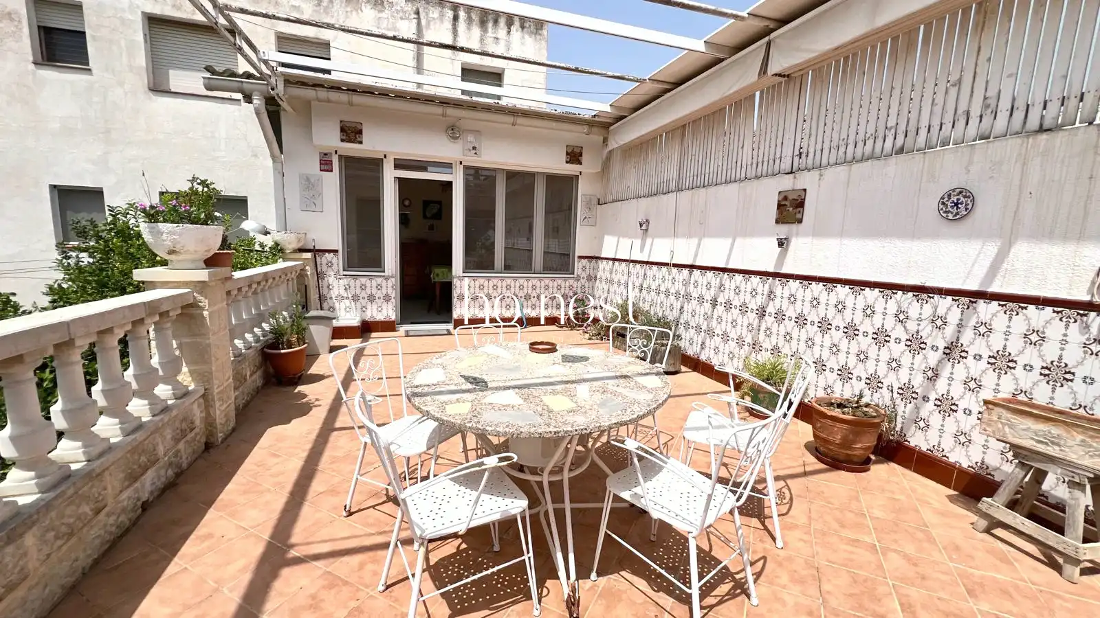 Terrassa de Casa adosada en venda en El Pla del Penedès amb Calefacció, Jardí privat i Terrassa