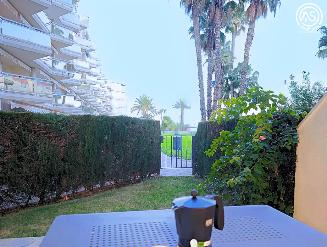 Garten von Wohnung zur Miete in Mont-roig del Camp mit Klimaanlage, Heizung und Privatgarten