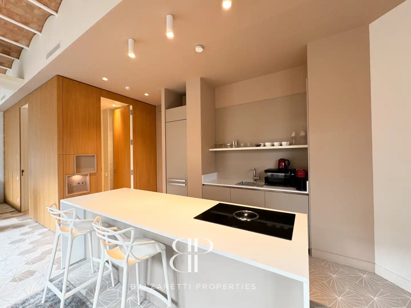 Küche von Wohnung zur Miete in Barcelona mit Klimaanlage, Heizung und Möbliert