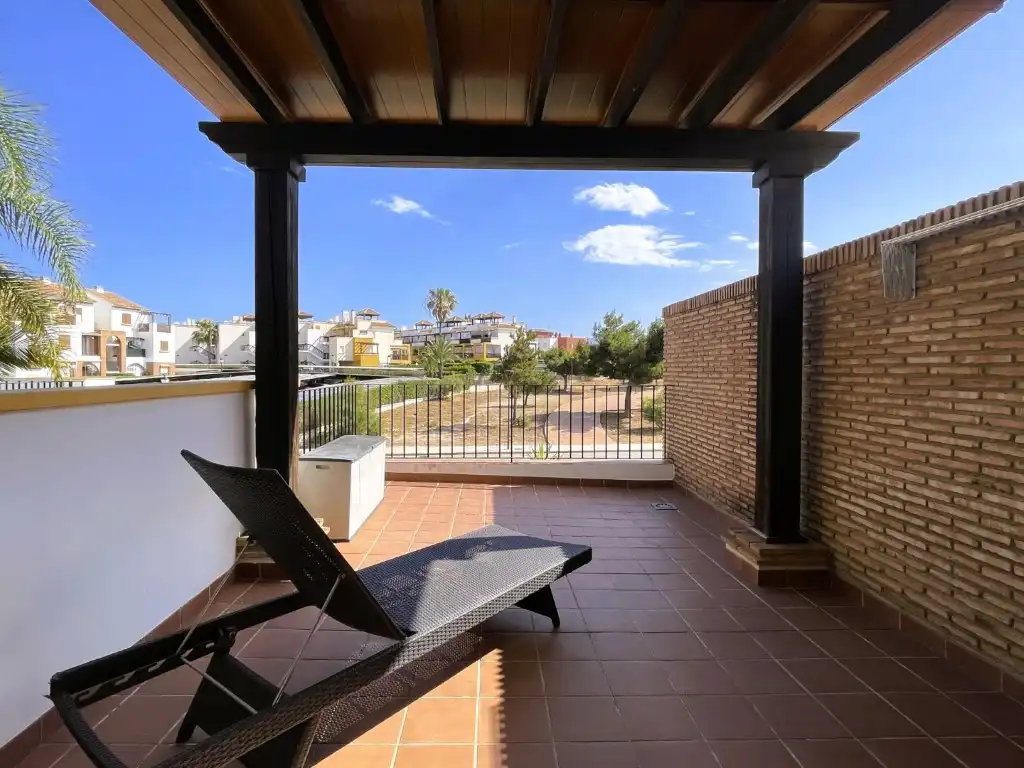 Terrasse von Maisonette zum Verkauf in Vera mit Klimaanlage, Privatgarten und Terrasse