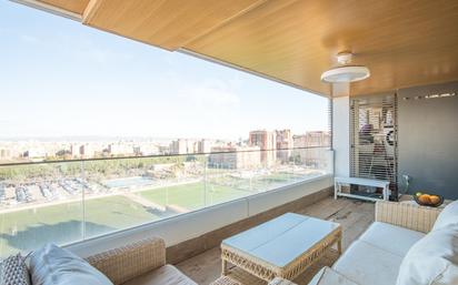 Terrace of Flat for sale in  Valencia Capital  with Air Conditioner, Terrace and Swimming Pool