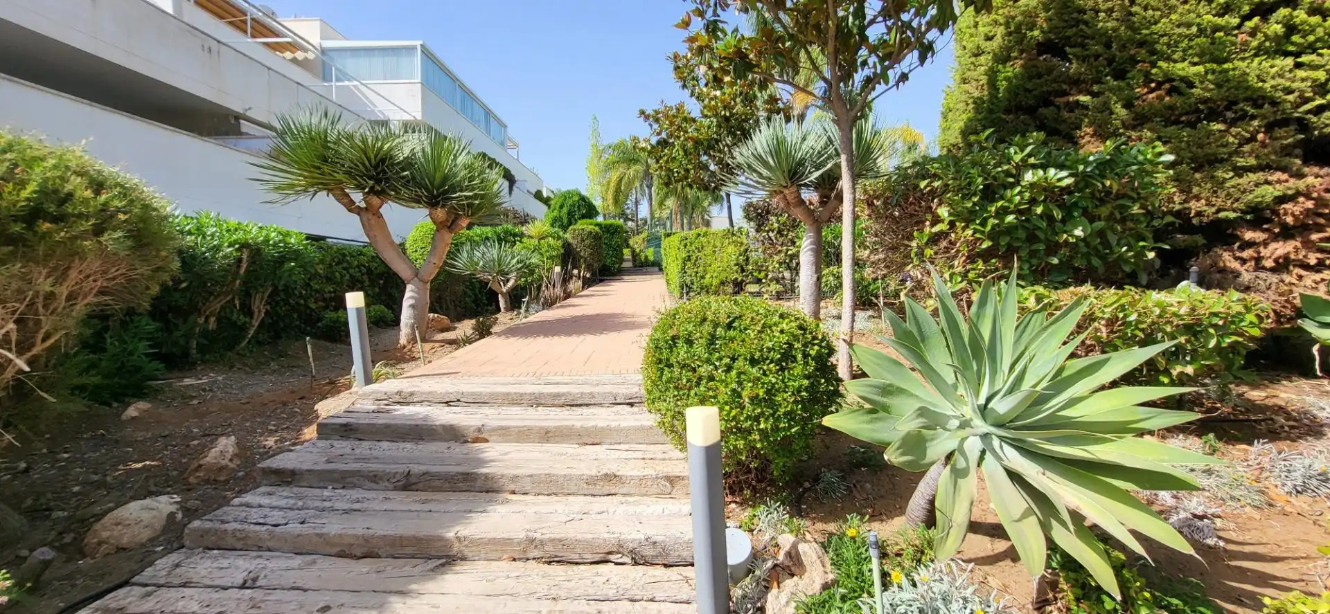 Terrassa de Apartament de lloguer en Marbella amb Jardí privat, Terrassa i Moblat