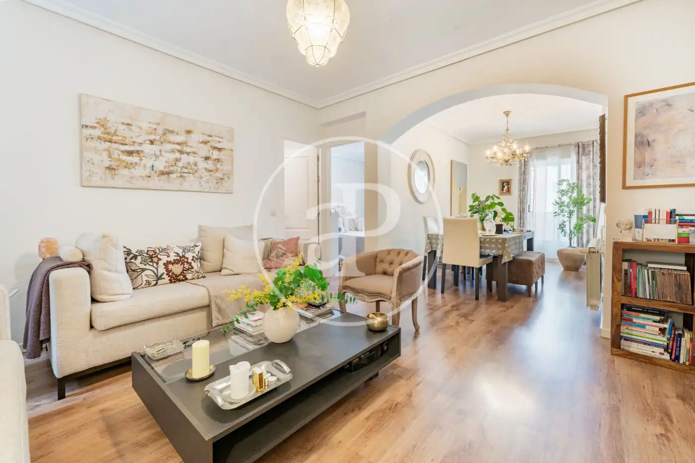 Sala de estar de Piso en venta en  Madrid Capital con Aire acondicionado, Calefacción y Balcón