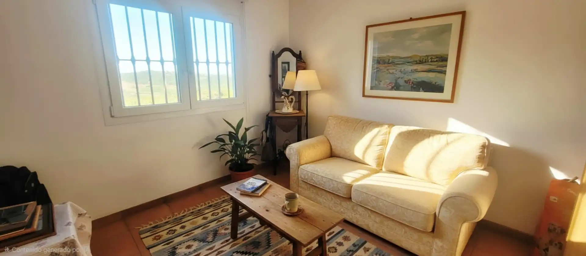 Wohnzimmer von Haus oder Chalet zum Verkauf in Tarifa mit Privatgarten, Möbliert und Ofen