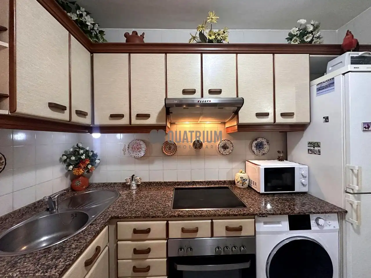 Kitchen of Flat for sale in A Estrada   with Terrace and Furnished