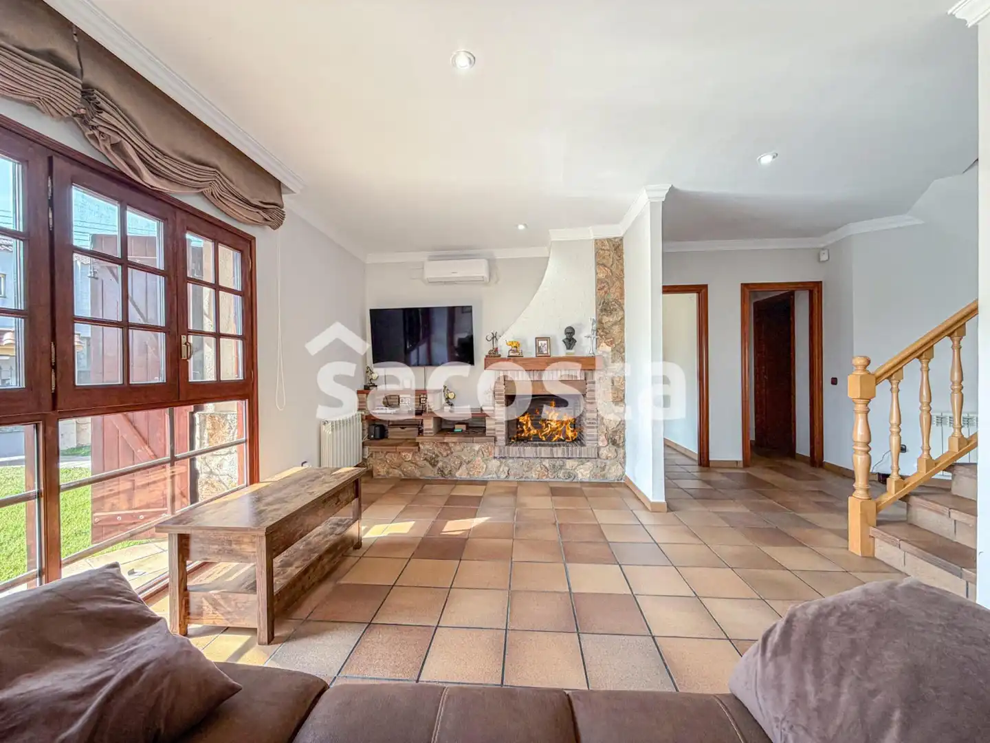 Sala d'estar de Casa o xalet en venda en Blanes amb Aire condicionat, Calefacció i Jardí privat