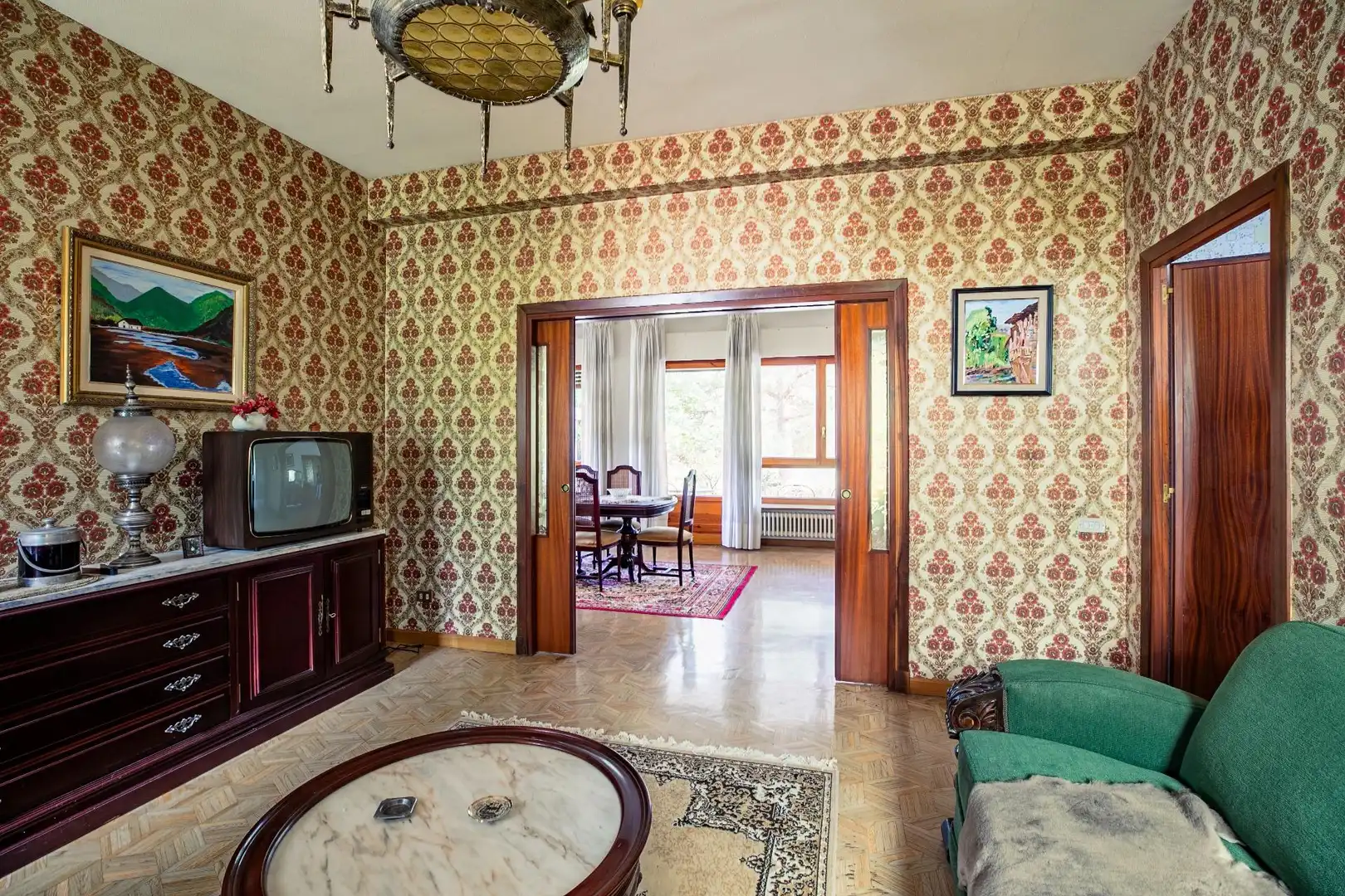 Wohnzimmer von Country house zum Verkauf in Sabiñánigo mit Heizung, Privatgarten und Terrasse