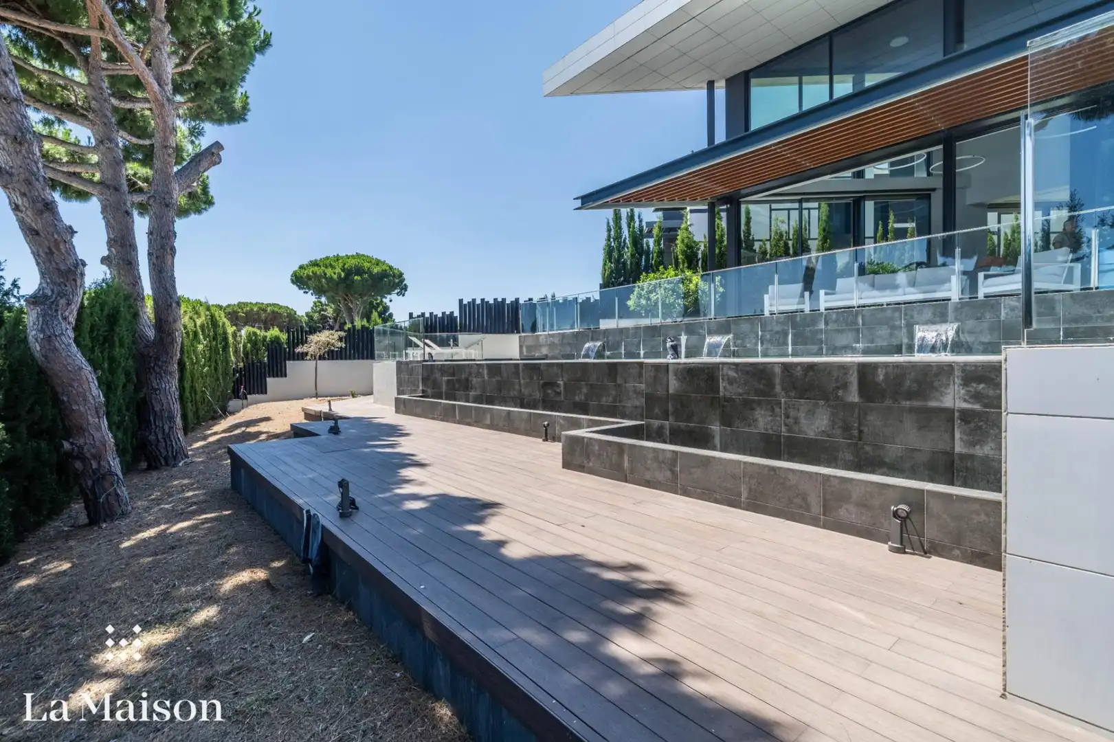 Terraza de Casa o chalet en venta en Caldes d'Estrac con Aire acondicionado, Calefacción y Jardín privado