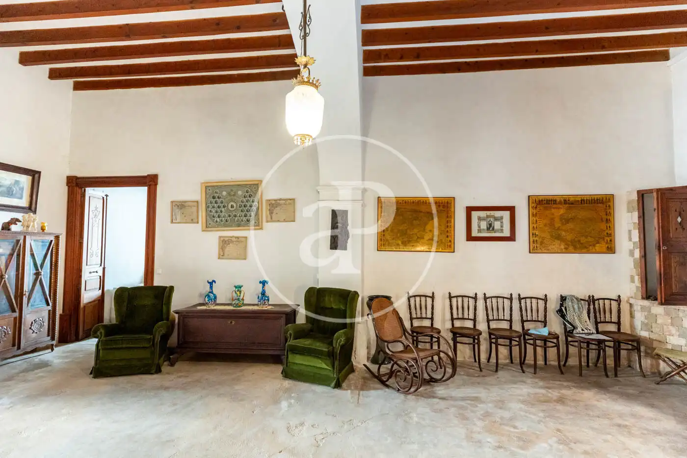 Sala d'estar de Casa adosada en venda en Llucmajor amb Jardí privat i Terrassa