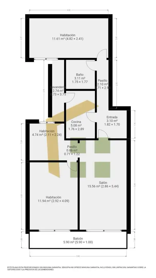 Wohnung zum Verkauf in Badalona mit Möbliert