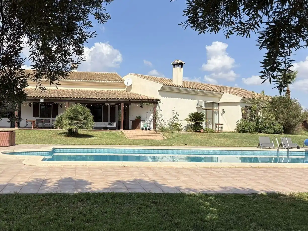 Jardí de Casa o xalet en venda en Lorca amb Aire condicionat, Terrassa i Piscina