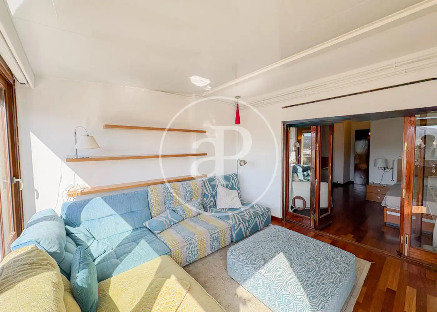 Sala d'estar de Àtic de lloguer en  Palma de Mallorca amb Aire condicionat, Calefacció i Terrassa