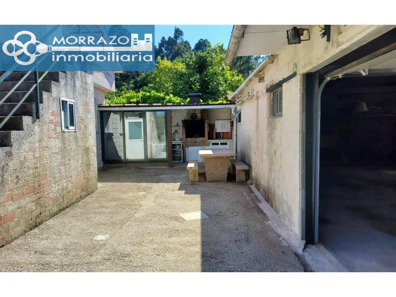 Vista exterior de Casa o chalet en venta en A Estrada  con Aire acondicionado, Piscina y Amueblado