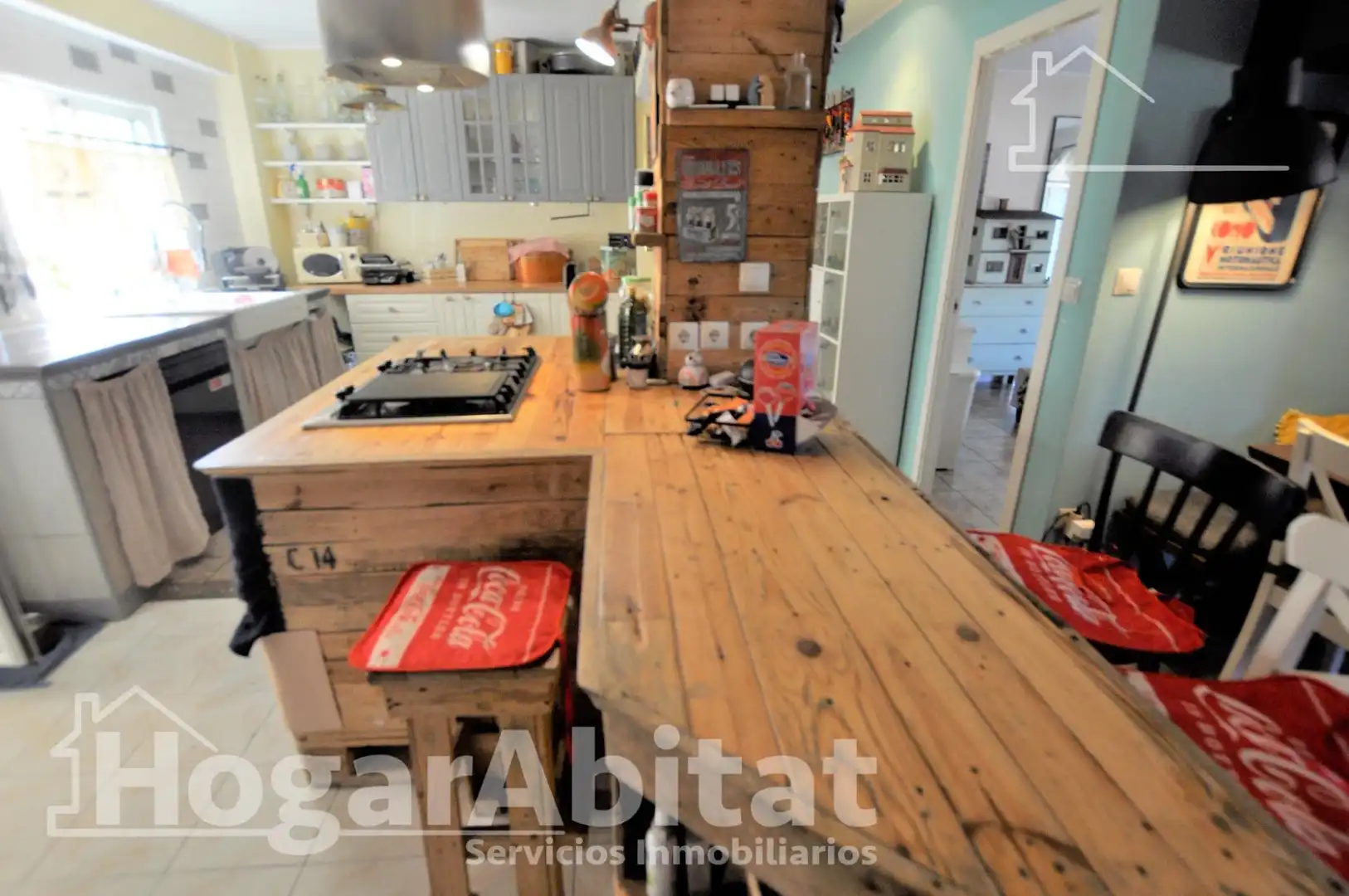 Cocina de Piso en venta en Valencia con Terraza