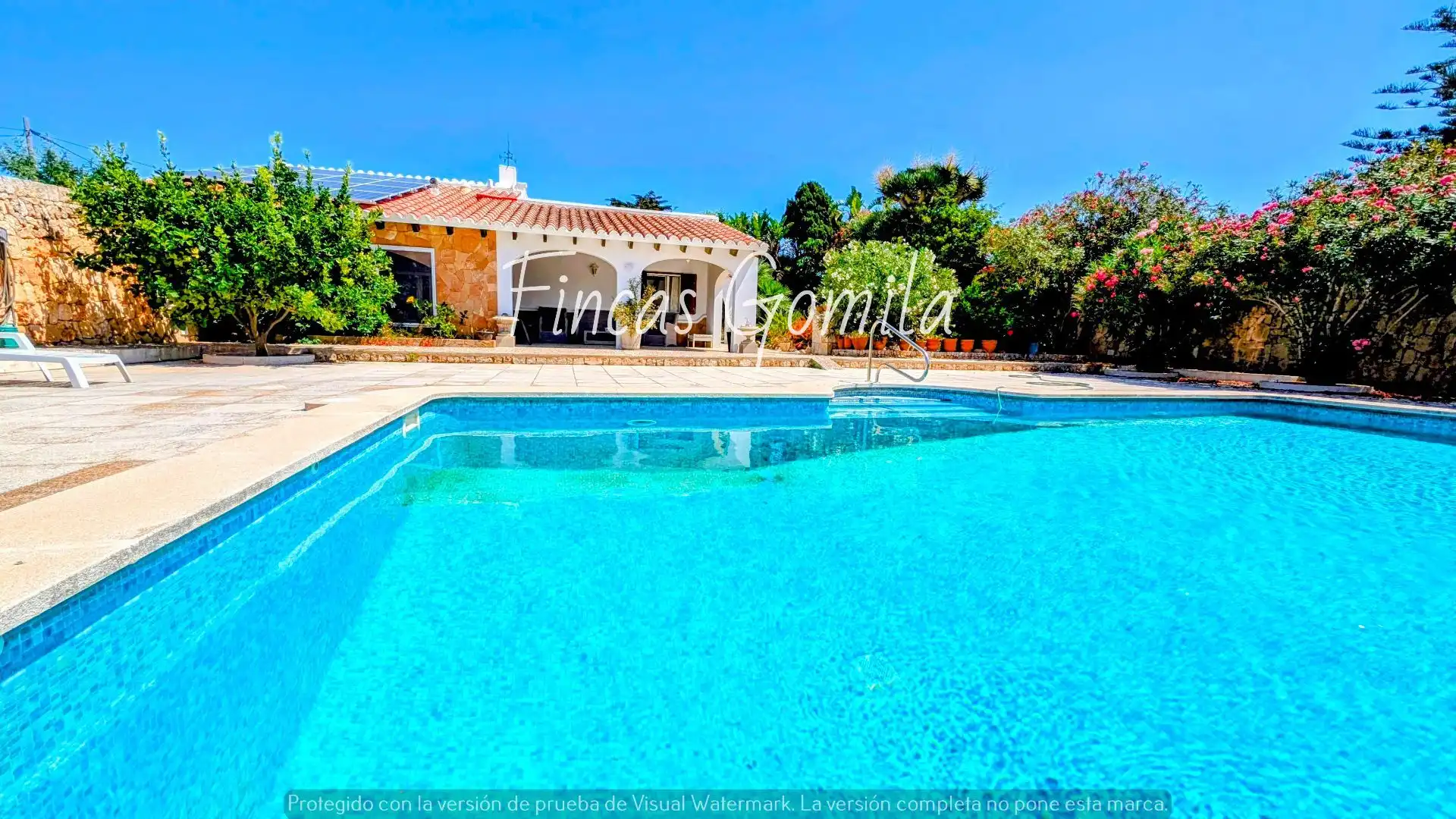 Piscina de Casa o chalet en venta en Sant Lluís con Aire acondicionado, Calefacción y Jardín privado