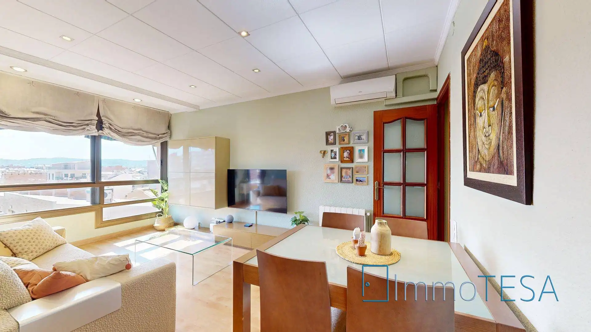 Sala de estar de Piso en venta en Sabadell con Aire acondicionado, Calefacción y Parquet