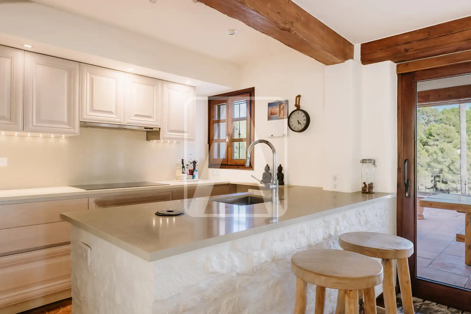 Cocina de Finca rústica en venta en Benissa con Aire acondicionado, Calefacción y Jardín privado