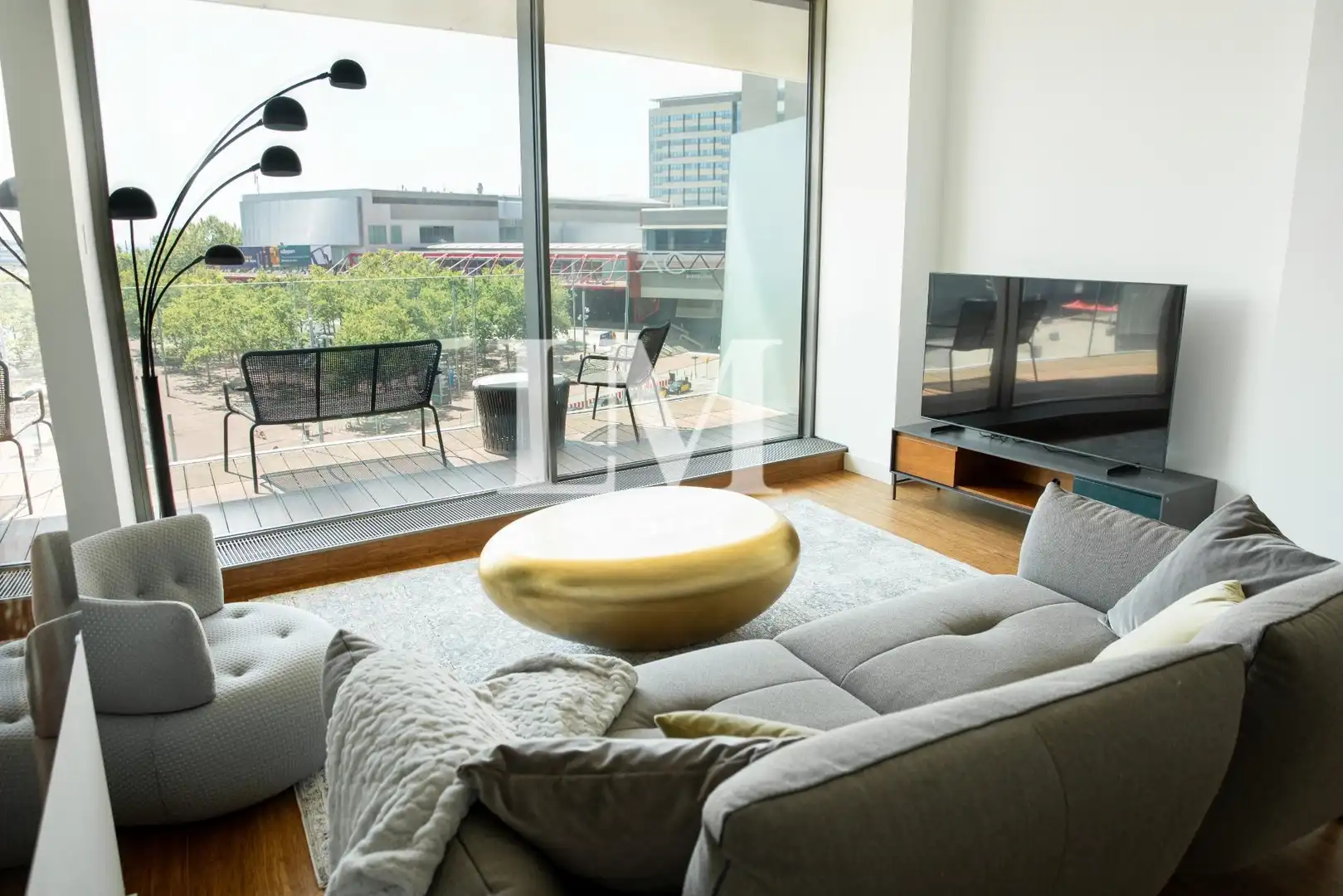 Living room of Apartments for rent in Barcelona  with Air Conditioner, Private garden and Terrace