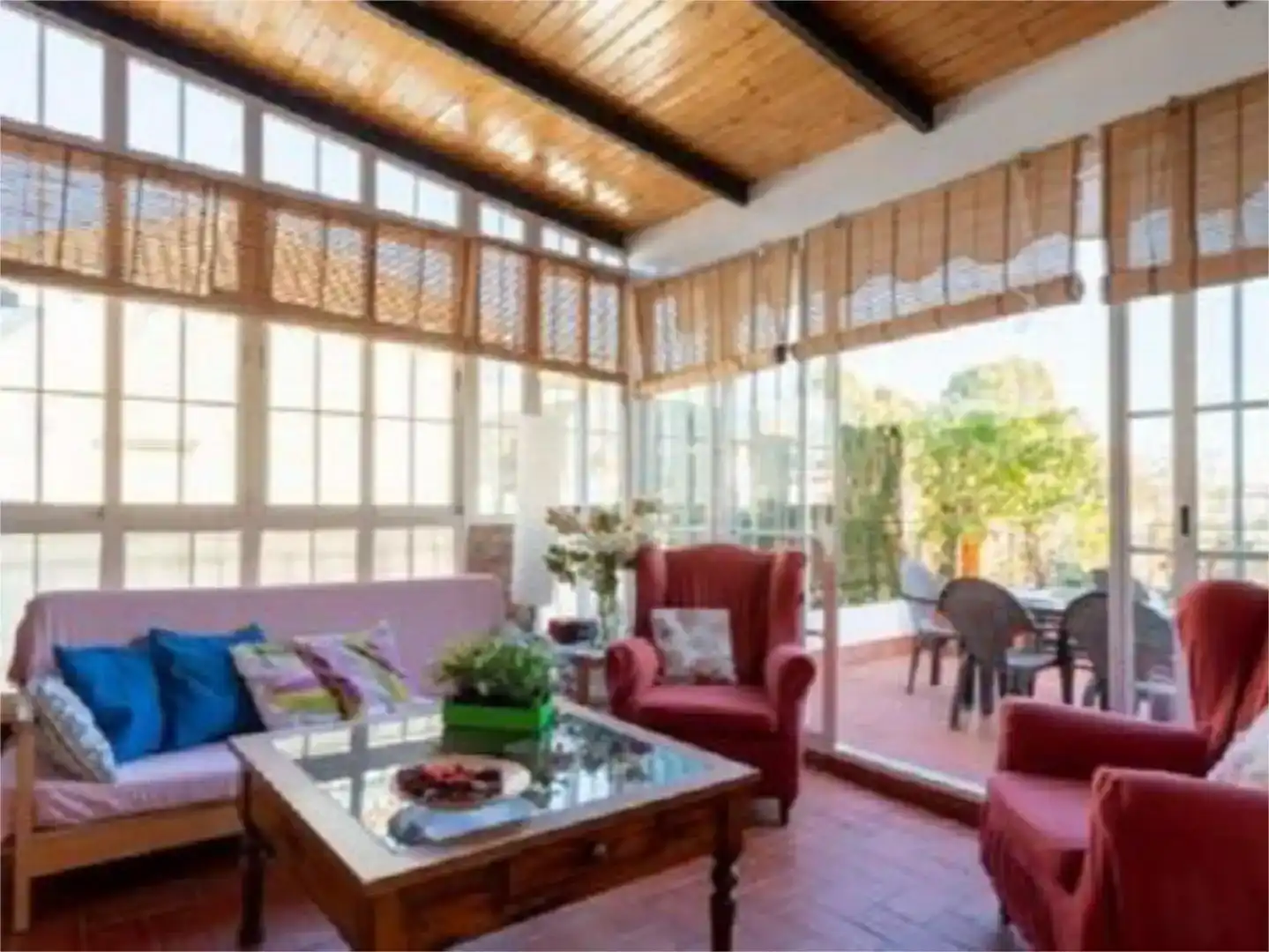 Wohnzimmer von Maisonette zur Miete in Sevilla mit Klimaanlage, Parkett und Abstellraum