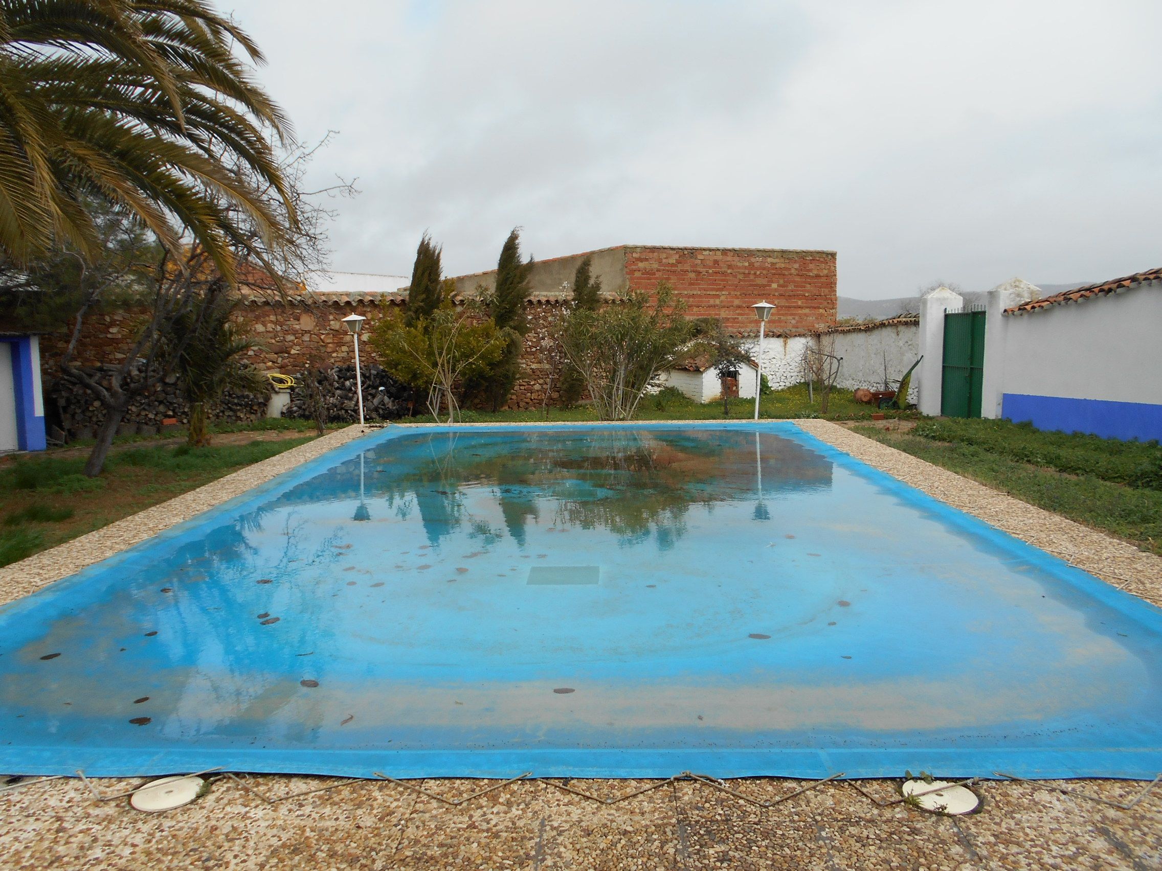 Swimming pool of Single-family semi-detached for sale in Brazatortas  with Heating, Private garden and Swimming Pool